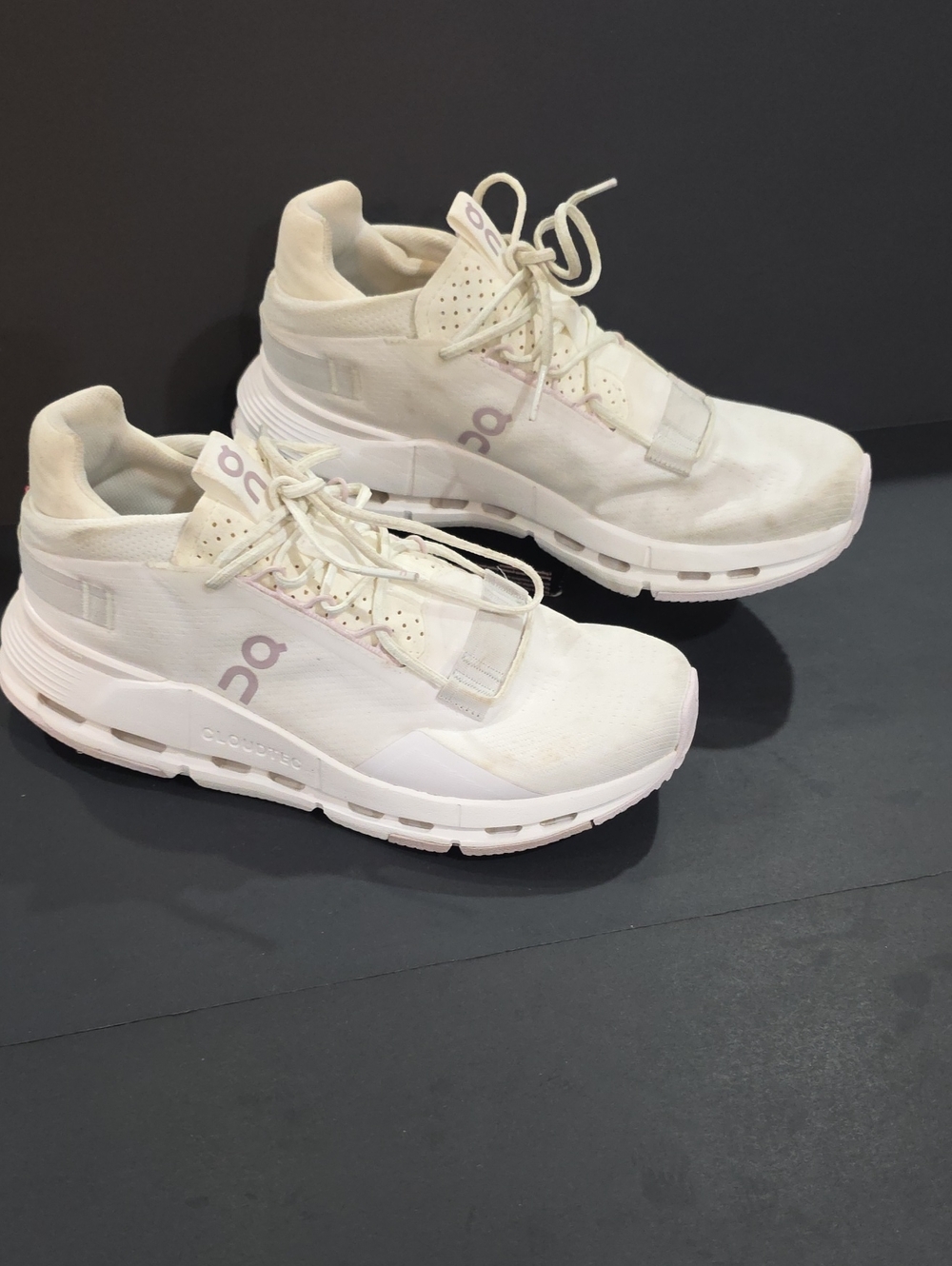 On Running Cloud Nova 2 Women's Cream/Light Pink Cloud Sneakers Size 8